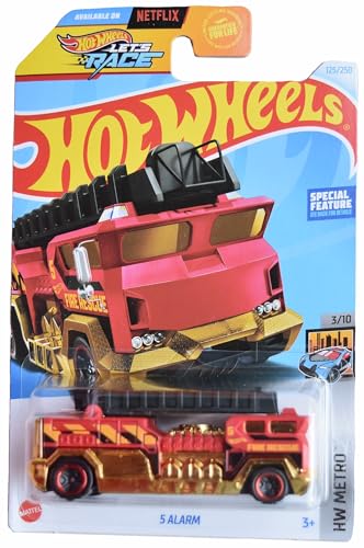 Matchbox Hot Wheels 5 Alarm, HW Metro 3/10 [Rot/Gold] 125/250, L2593 von Matchbox