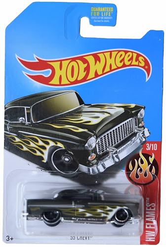Matchbox Hot Wheels '55 Chevy, HW Flames 3/10 [Dunkelgrün] von Matchbox