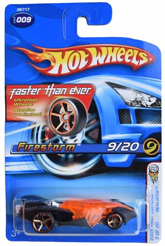 Matchbox Hot Wheels Firestorm 2005 First Editions 9/20 Realistix Faster Than Ever [Schwarz/Orange] von Matchbox