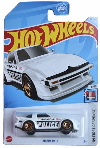 Matchbox Hot Wheels Mazda RX 7, HW First Response 8/10 [Weiß] 80/250, L2593 von Matchbox