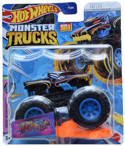 Matchbox Hot Wheels Monster Trucks Hotweiler, More Neonsense 5/5 Connect and Crash Car von Matchbox