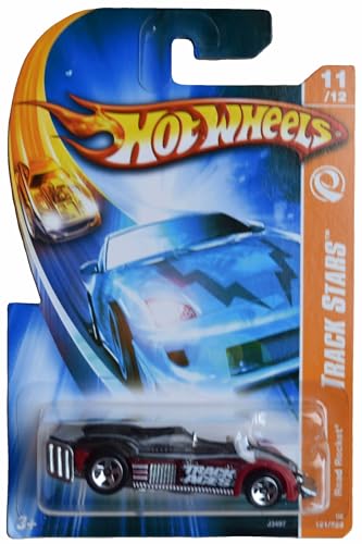 Matchbox Hot Wheels Road Rocket, Track Stars 11/12 [Grau/Rot] 121/223 von Matchbox
