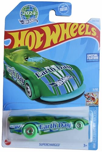 Matchbox Hot Wheels Supercharged, HW Celebration Racers 7/10 [Green] 124/250 Earth Day von Matchbox