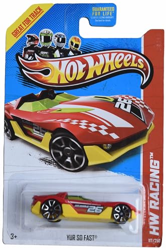 Matchbox Hot Wheels Yur So Fast, HW Racing 117/250 [Rot/Gelb] von Matchbox