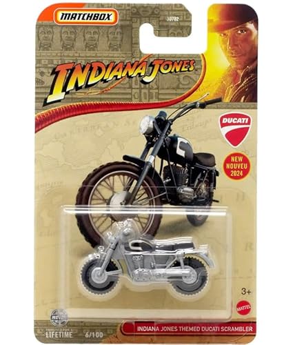 Matchbox Indiana Jones Ducati Scrambler 6/100 Die-Cast Motorrad von Matchbox