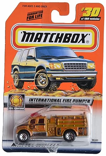 Matchbox International Fire Pumper, Feuerwehr #30 von 100 [Gold] von Matchbox