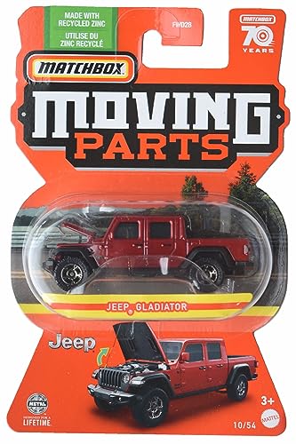 Matchbox Jeep Gladiator, Bewegliche Teile 10/54 [rot] von Matchbox
