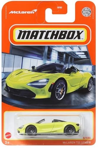 Matchbox McLaren 720 Spider 3/100 (Limettengrün) - Auto - Kind - Kinder (unisex) von Matchbox