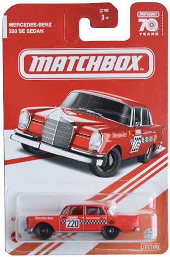 Matchbox Mercedes Benz 220 SE Limousine, Metallteile [rot] 4/6 von Matchbox