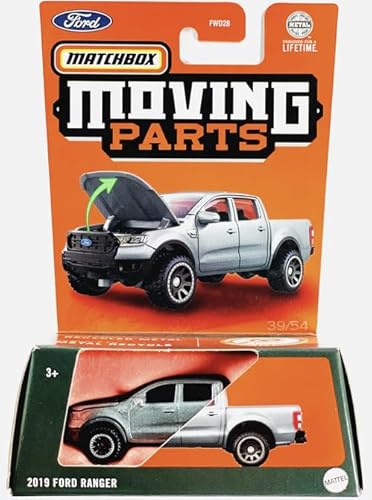 Matchbox 1/64 2019 Ford Ranger Silber Truck Spielzeugfahrzeug von Matchbox