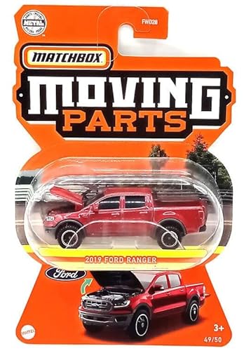 Matchbox Moving Parts 2019 Ford Ranger 49/50 (Rot) von Matchbox