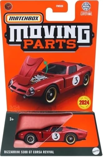 Matchbox Moving Parts Bizzarrini 5300 GT Corsa Revival, Rot von Matchbox