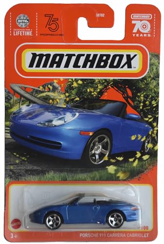 Matchbox Porsche 911 Carrera Cabriolet, blau 79/100 von Matchbox