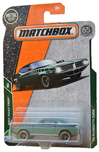 Matchbox Road Trip 13/35 '70 Plymouth Cuda 19/125, Grün von Matchbox