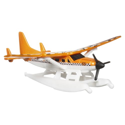 Matchbox Sammlerstück aus Druckguss-Metall Sky Busters ~ inspiriert von Cessna Caravan – HVM45 ~ Orange, Schwarz Weiß und Schwarz Flugzeug ~ Inseltaxi ~ Inklusive Spielmatte Matchbox Sammlerstück aus Druckguss-Metall Sky Busters ~ inspiriert von Cessna Caravan – HVM45 ~ Orange, Schwarz Weiß und Schwarz Flugzeug ~ Inseltaxi ~ Inklusive Spielmatte von Matchbox