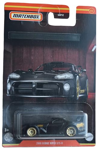 Matchbox Schwarz 2000 Dodge Viper GTS-R, 1:12, Metall, Auto, Kind, Sport, 9 Count, Kinder 9-12 Jahre, Unisex, All Ages Matchbox Schwarz 2000 Dodge Viper GTS-R, 1:12, Metall, Auto, Kind, Sport, 9 Count, Kinder 9-12 Jahre, Unisex, All Ages von Matchbox