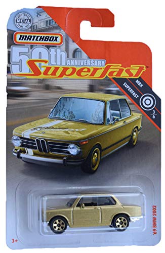 Matchbox Super Fast 50th Anniversary '69 BMW 2002, Gold von Matchbox