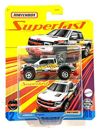 Matchbox Superfast #12 2010 F0rd F-150 SVT Raptor (weiß/rot) von Matchbox