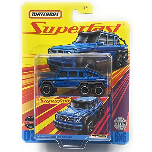 Matchbox Superfast Benz G63 AMG 6x6 (blau) von Matchbox