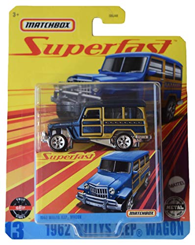 Matchbox Superfast GKP43 - 1962 Willys Wagon, Blau von Matchbox