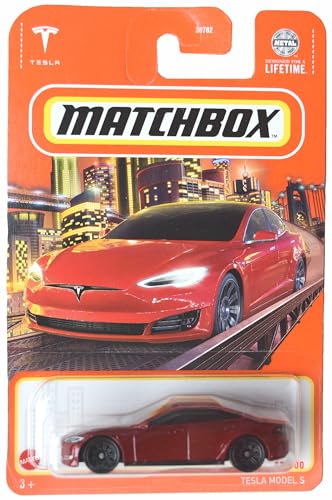 Matchbox Tesla Model S, rot 89/100, HVL42 von Matchbox