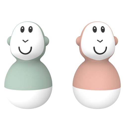 Matchstick Monkey Badezeit Baby Antimikrobielles Baby Badespielzeug Badewackel Wackelfiguren - sensorisches Lernen - leicht zu greifen - 2er Set - ab 12 Monaten Mint & rosa Matchstick Monkey Badezeit Baby Antimikrobielles Baby Badespielzeug Badewackel Wackelfiguren - sensorisches Lernen - leicht zu greifen - 2er Set - ab 12 Monaten Mint & rosa von Matchstick Monkey
