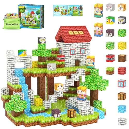 Magnetische Blöcke mit Bauernhoftier-Spielzeug, Bauminen-Magnetwelt-Set, magnetische Fliesen, Bauspielzeug für Jungen und Mädchen, Alter 3–5, 5–7, STEM Montessori, sensorisches Spielzeug für Magnetische Blöcke mit Bauernhoftier-Spielzeug, Bauminen-Magnetwelt-Set, magnetische Fliesen, Bauspielzeug für Jungen und Mädchen, Alter 3–5, 5–7, STEM Montessori, sensorisches Spielzeug für von Matchtiles