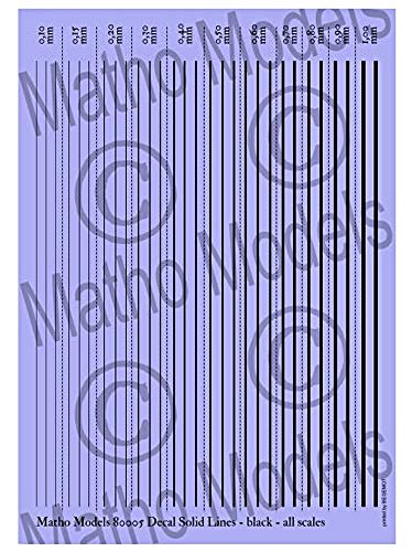 Matho Models 80005 - Decal Solid Lines - black - Neu Matho Models 80005 - Decal Solid Lines - black - Neu von Matho Models