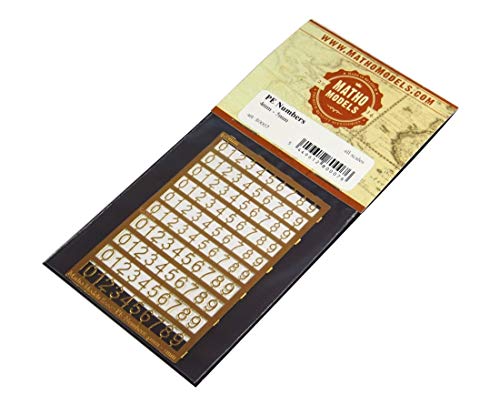 Matho Models PE-Nummern: 4 mm – 5 mm – Kunststoff-Modellzubehör # 80007. von Matho Models