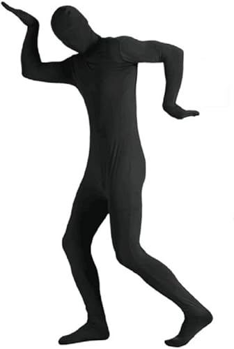 Matissa & Dad Ganzkörper-Kostüm, Unisex, Spandex, Bodysuit, für Herren und Damen, Kostüm, Cosplay, Halloween (schwarz, Größe XL) von Matissa & Dad