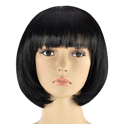 Matissa Damen Kurzhaarperücke, Bob, für Kostüm, Cosplay, Rollenspiel-Perücke, Pop-Party-Kostüm, Schwarz Matissa Damen Kurzhaarperücke, Bob, für Kostüm, Cosplay, Rollenspiel-Perücke, Pop-Party-Kostüm, Schwarz von Matissa