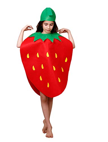 Matissa Früchte Gemüse und Natur Kostüme Anzüge Outfits Kostümfest für Jungen und Mädchen (Erdbeere) von Matissa