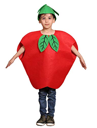 Matissa Früchte Gemüse und Natur Kostüme Anzüge Outfits Kostümfest für Jungen und Mädchen (Roter Apfel) von Matissa