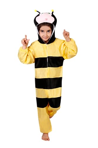 Matissa Kinder Tierkostüme Jungen Mädchen Unisex Kostüm Outfit Cosplay Kinder Strampelanzug (Biene, S (Für Kinder 80-90 cm groß)) von Matissa
