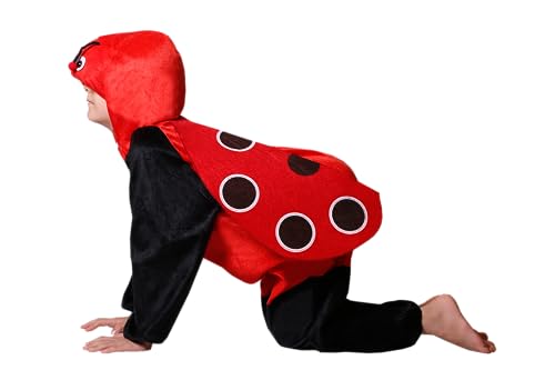 Matissa Tierkostüme für Kinder, Jungen, Mädchen, Unisex, Kostüm, Cosplay, Kinder, Einteiler (Ladybug, L (für Kinder 105–120 cm groß)) von Matissa
