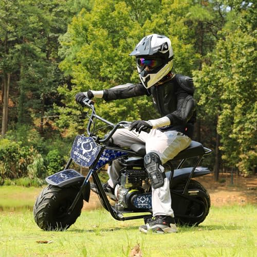 Dirt Bike 105CC 4-Takt benzinbetriebenes Off Road Kinder Pit Bike mit 4 Arten von DIY-Aufklebern, Automatikgetriebe und Seilzugstarter Pocket Bike ab 13 Jahren Teenager Erwachsener Dirt Bike 105CC 4-Takt benzinbetriebenes Off Road Kinder Pit Bike mit 4 Arten von DIY-Aufklebern, Automatikgetriebe und Seilzugstarter Pocket Bike ab 13 Jahren Teenager Erwachsener von Matomn