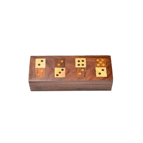 Matr Boomie Handgeschnitztes Domino-Holzspiel-Set, Reise-tragbares Domino-Spiel-Set, Familienspaß-Spiel, Rosenholz-Domino-Set für Erwachsene Matr Boomie Handgeschnitztes Domino-Holzspiel-Set, Reise-tragbares Domino-Spiel-Set, Familienspaß-Spiel, Rosenholz-Domino-Set für Erwachsene von Matr Boomie