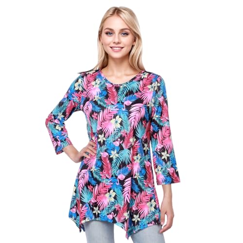 Matreeglam 60er 70er Hippie Kostüm für Damen,Hawaii Retro Kleidung Damen Sommerkleider Leicht Freizeitkleid V-Ausschnitt Tunika Kleid für Karneval Cosplay Fasching Kostüme (Style1, L) von Matreeglam