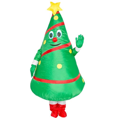 Matreeglam Weihnachts Kostüm Erwachsene, Weihnachtsmann Weihnachtsbaum Kostüm, Weihnachtsmannkostüm, Lustige Weihnachtskleidung für Weihnachten Cosplay Geburtstag Party (Stil 2) von Matreeglam