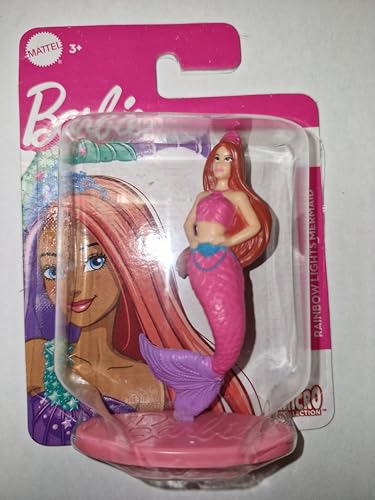 Barbie Micro Collection Rainbow Light Mermaid Minifigur von Mattel Barbie