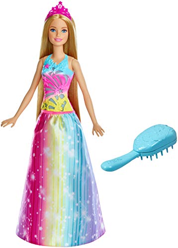 Barbie FRB12 Dreamtopia Regenbogen-Königreich Magische Haarspiel-Prinzessin (Blond) von Barbie