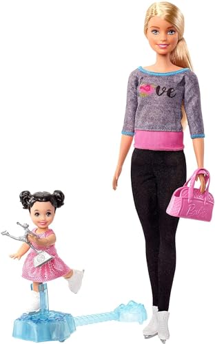 Barbie Sport Puppen Spielset - Eiskunstlauf-Trainerin von Barbie
