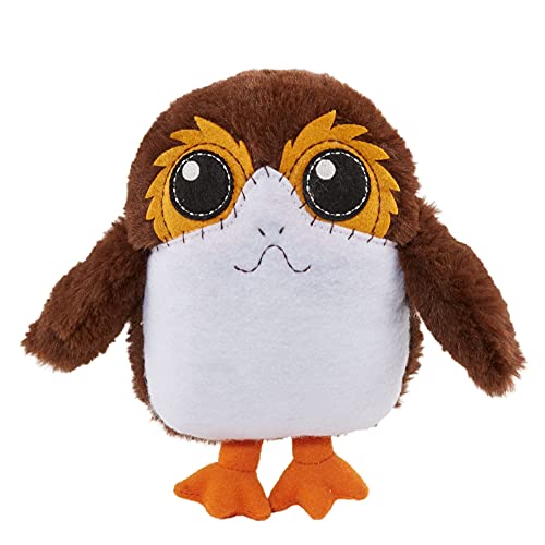 Star Wars GXH80 - Galaxy's Edge Porg Plüschtier (ca. 15 cm) mit Geräuscheffekten, Spielzeug für Fans ab 3 Jahren[Exklusiv bei Amazon] von Mattel Disney