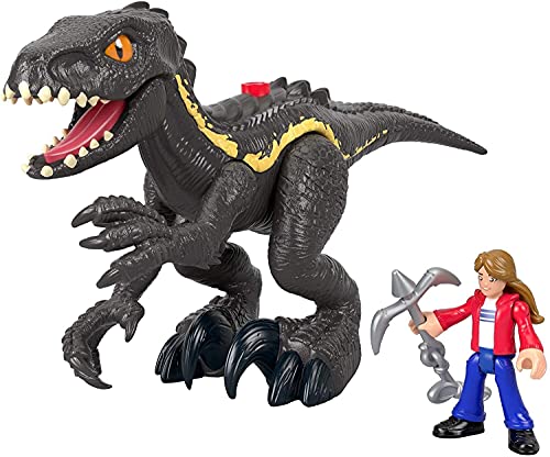 Fisher-Price GKL51 - Imaginext Jurassic World Indoraptor Dinosaurier und Maisie-Figur, Spiezeug ab 3 Jahren von Imaginext