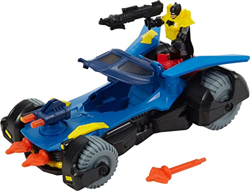 Fisher-Price Imaginext DHT64 - Batman und Batmobil,mit rotierenden Kanonen und Projektilen, Spielzeug ab 3 Jahren von Fisher-Price