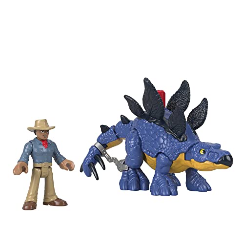 Fisher-Price Imaginext GVV64 - Jurassic World Stegosaurus Dinosaurier & Dr. Grant Figurenset, Dinosaurier Spielzeug für Kinder im Vorschulalter ab 3 Jahren Fisher-Price Imaginext GVV64 - Jurassic World Stegosaurus Dinosaurier & Dr. Grant Figurenset, Dinosaurier Spielzeug für Kinder im Vorschulalter ab 3 Jahren von Fisher-Price
