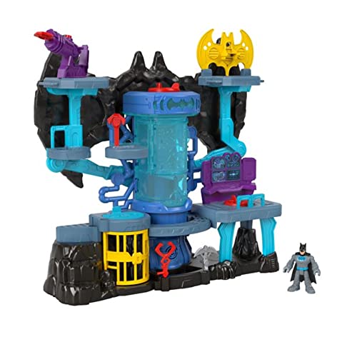 Fisher-Price Imaginext HGN70 - Super Friends Bat-Tech Bathöhle, Batman-Spielset mit Lichtern und Geräuschen, Spielzeug für Kinder ab 3 Jahren von Fisher-Price