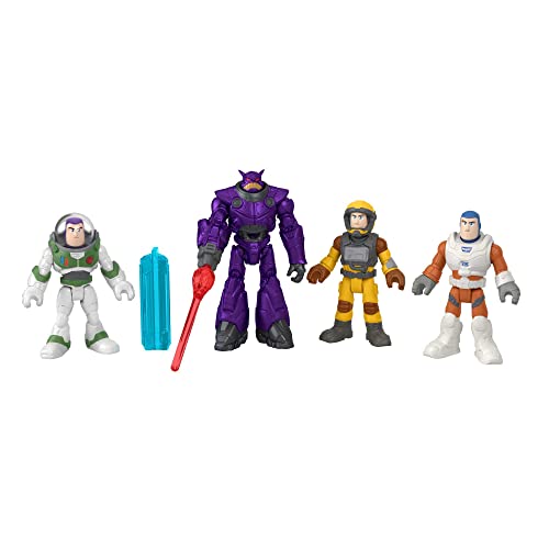 Fisher-Price Imaginext HGT28 - Buzz Lightyear Mission Multipack mit Disney und Pixar, Figurenset mit 4 beweglichen Figuren für Rollenspiele, Spielzeug für Kinder ab 3 Jahren von Fisher-Price Imaginext