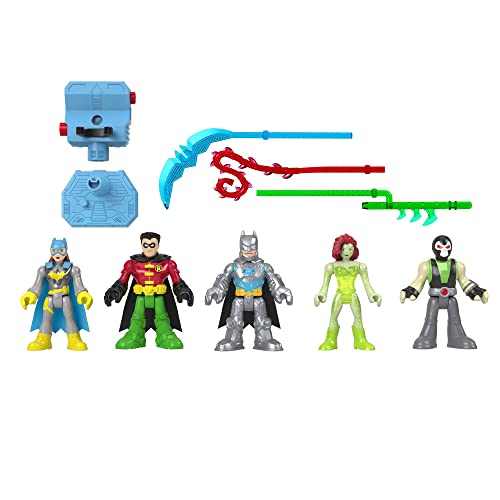 Fisher-Price Imaginext HGX97 - Batman Battle Figuren Multipack, Set aus 5 Spielfiguren mit Licht und Accessoires, Spielzeug für Kinder ab 3 Jahren von Fisher-Price