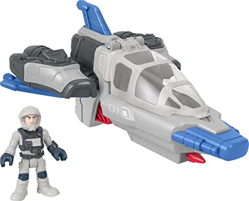 Imaginext Raumschiff Hyperspeed Explorer und Gelenkfigur Buzz Lighty, Treibgas und bewegliche Flügel, Spielzeug für Kinder, zum Sammeln, ab 3 Jahren, HGT32 von Fisher-Price Imaginext